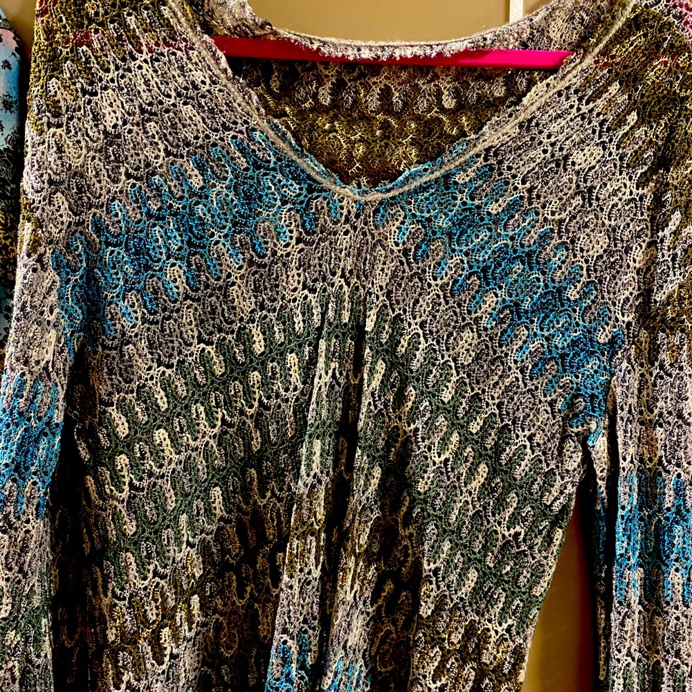 Rare Vintage Missoni Mesh Sweater Top